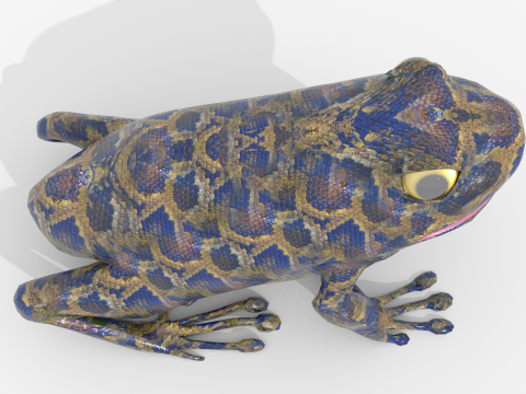 Frog v1 Blend-Obj-Fbx-Dae-Glb 3D Model