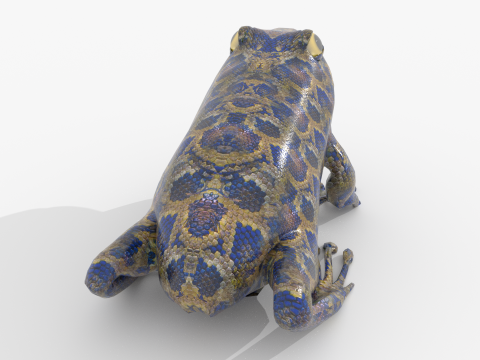 Frog v1 Blend-Obj-Fbx-Dae-Glb 3D Model