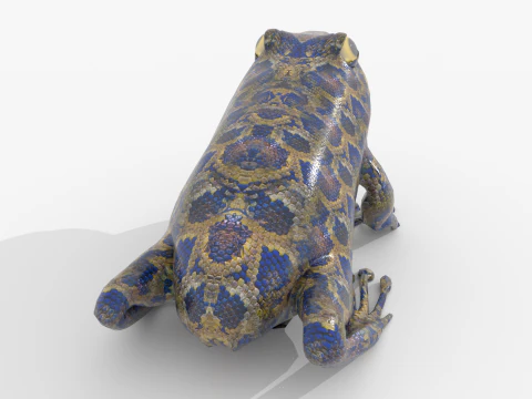 Frog v1 Blend-Obj-Fbx-Dae-Glb 3D Model