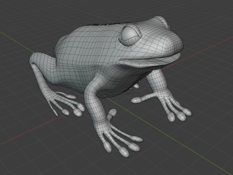 Frog v1 Blend-Obj-Fbx-Dae-Glb 3D Model