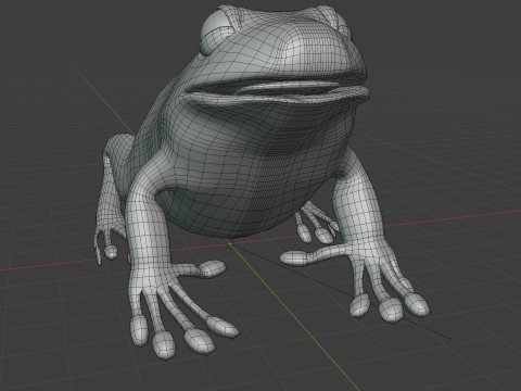 Frog v1 Blend-Obj-Fbx-Dae-Glb 3D Model