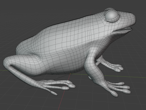 Frog v1 Blend-Obj-Fbx-Dae-Glb 3D Model