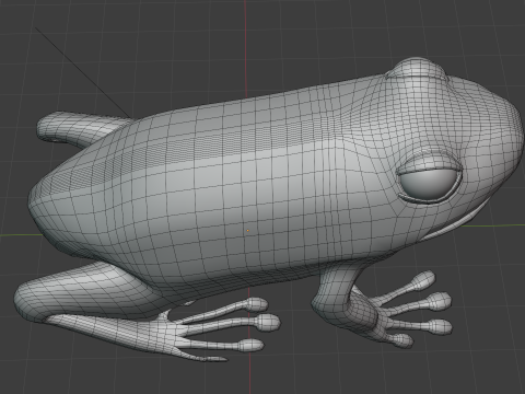 Frog v1 Blend-Obj-Fbx-Dae-Glb 3D Model