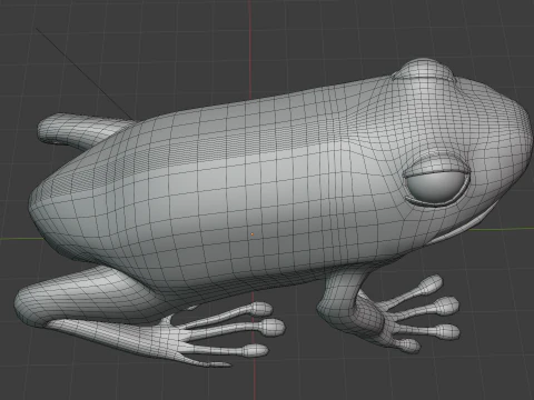 Frog v1 Blend-Obj-Fbx-Dae-Glb 3D Model