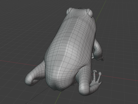 Frog v1 Blend-Obj-Fbx-Dae-Glb 3D Model