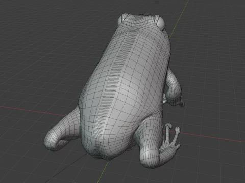 Frog v1 Blend-Obj-Fbx-Dae-Glb 3D Model