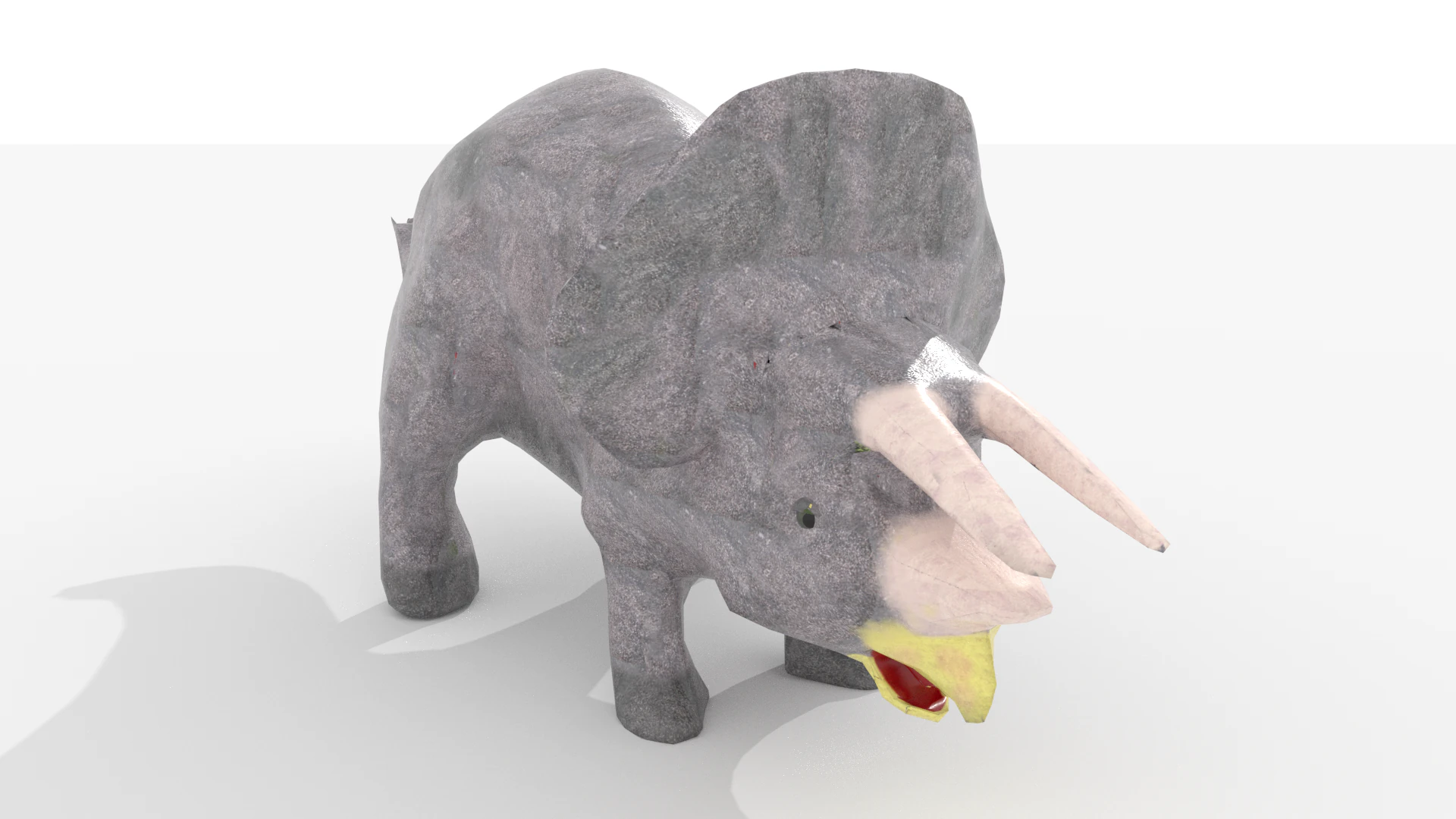 Triceratops V1 Blend-Obj-Fbx-Dae-Glb 3D Model .c4d .max .obj .3ds .fbx .stl .blend 