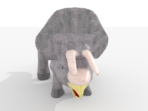 Triceratops V1 Blend-Obj-Fbx-Dae-Glb 3D Модель