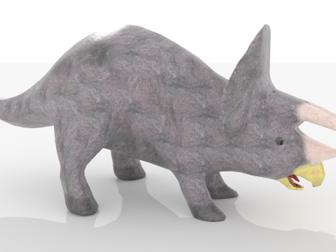 Triceratops V1 Blend-Obj-Fbx-Dae-Glb 3D Модель