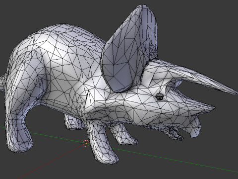 Triceratops V1 Blend-Obj-Fbx-Dae-Glb 3D Модель