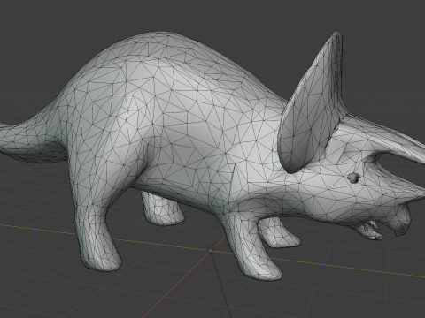 Triceratops V1 Blend-Obj-Fbx-Dae-Glb 3D Модель