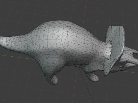 Triceratops V1 Blend-Obj-Fbx-Dae-Glb 3D Модель