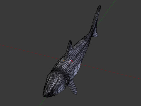 Shark v1 Blend-Obj-Fbx-Dae-Glb 3D Model