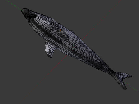 Shark v1 Blend-Obj-Fbx-Dae-Glb 3D Model