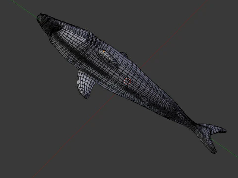 Shark v1 Blend-Obj-Fbx-Dae-Glb 3D Model