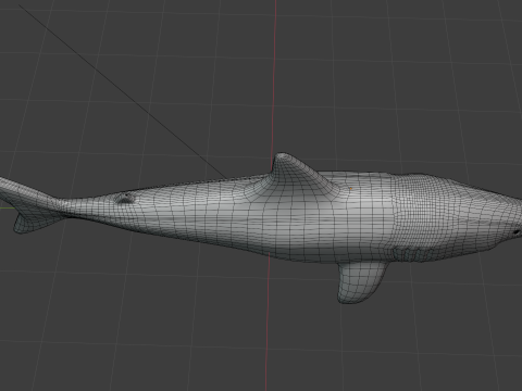 Shark v1 Blend-Obj-Fbx-Dae-Glb 3D Model