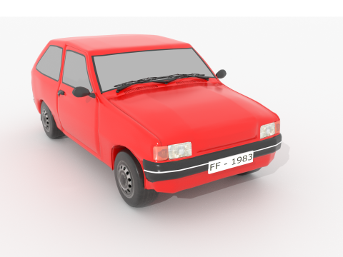 Small Hatchback 3D Модель