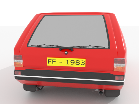 Small Hatchback Model 3D