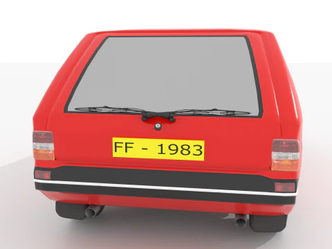 Small Hatchback 3D Model