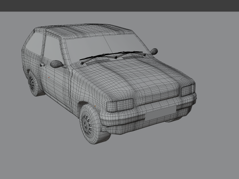 Small Hatchback Model 3D