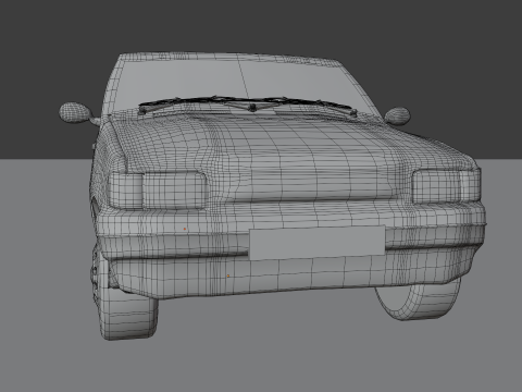 Small Hatchback Model 3D