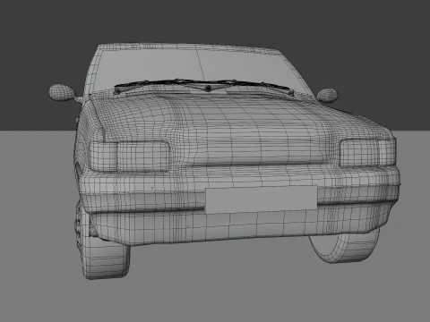 Small Hatchback 3D Model