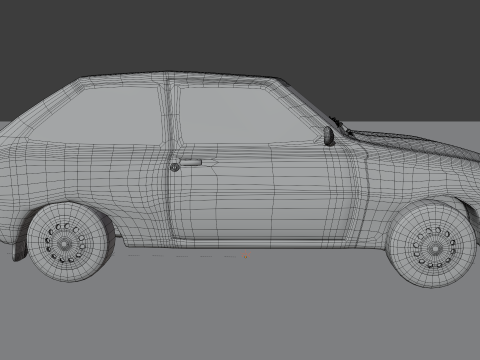 Small Hatchback Model 3D