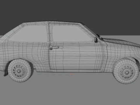 Small Hatchback 3D Model