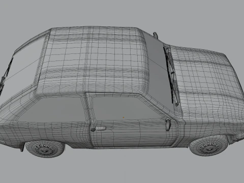 Small Hatchback 3D Model
