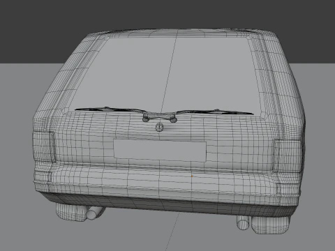 Small Hatchback 3D Model