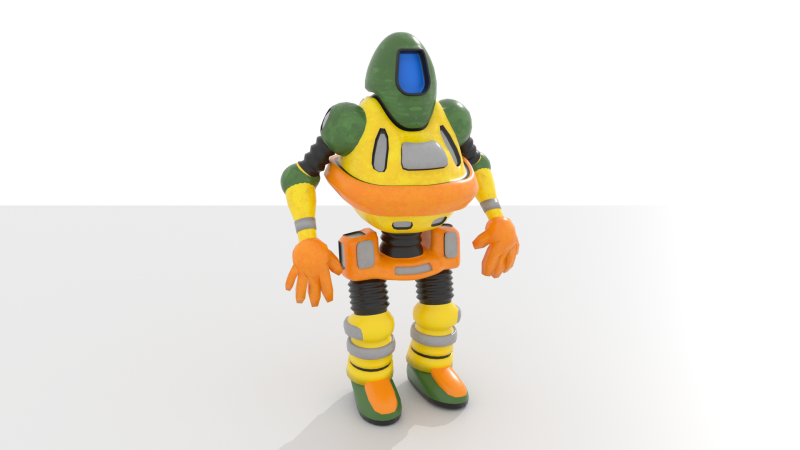 Generic Robot 2 Blend-Obj-Fbx-Dae-Glb 3D Model .c4d .max .obj .3ds .fbx .stl .blend 