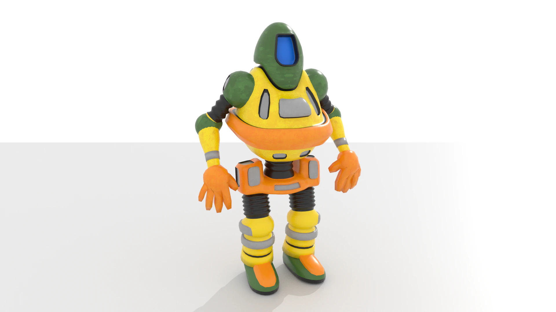 Generic Robot 2 Blend-Obj-Fbx-Dae-Glb 3D Model .c4d .max .obj .3ds .fbx .stl .blend 