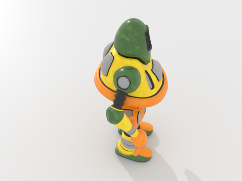 Generic Robot 2 Blend-Obj-Fbx-Dae-Glb 3D Model