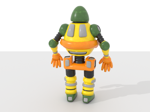 Generic Robot 2 Blend-Obj-Fbx-Dae-Glb 3D Model