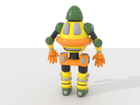 Generic Robot 2 Blend-Obj-Fbx-Dae-Glb 3D Model