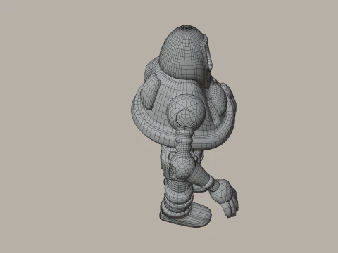 Generic Robot 2 Blend-Obj-Fbx-Dae-Glb 3D Model