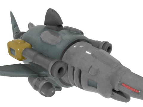 Sharkbot v1 BLEND-OBJ-FBX-DAE-GLB Modelo 3D