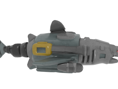 Sharkbot v1 BLEND-OBJ-FBX-DAE-GLB Modèle 3D