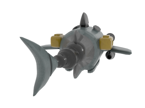 Sharkbot v1 BLEND-OBJ-FBX-DAE-GLB Modèle 3D
