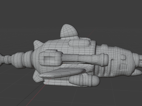 Sharkbot v1 BLEND-OBJ-FBX-DAE-GLB Modèle 3D
