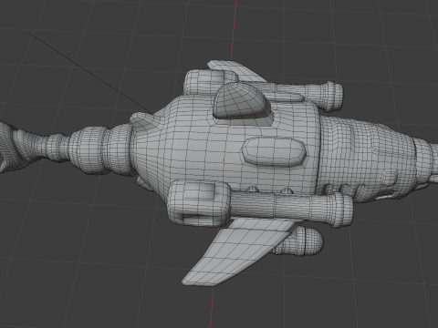 Sharkbot v1 BLEND-OBJ-FBX-DAE-GLB Modèle 3D
