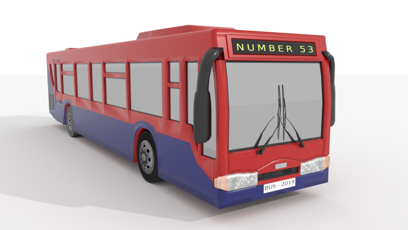 Ônibus BLEND-OBJ-FBX-DAE-GLB Modelo 3D .c4d .max .obj .3ds .fbx .stl .blend