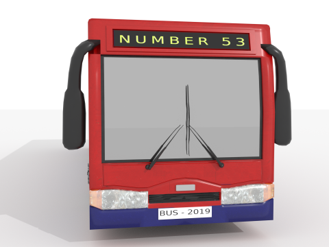 Ônibus BLEND-OBJ-FBX-DAE-GLB Modelo 3D
