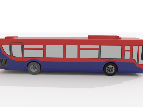 Ônibus BLEND-OBJ-FBX-DAE-GLB Modelo 3D