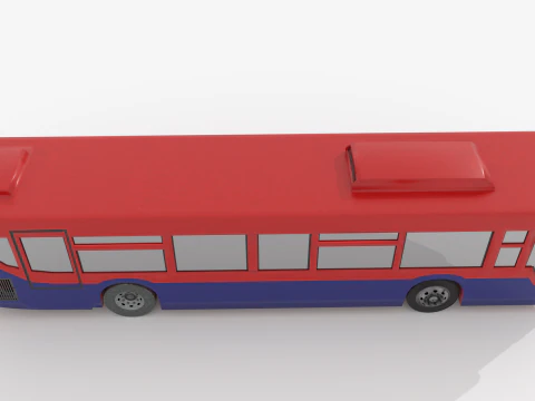 Bus BLEND-OBJ-FBX-DAE-GLB 3D Model