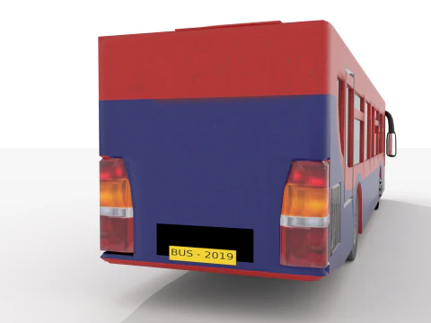 Bus BLEND-OBJ-FBX-DAE-GLB 3D Model