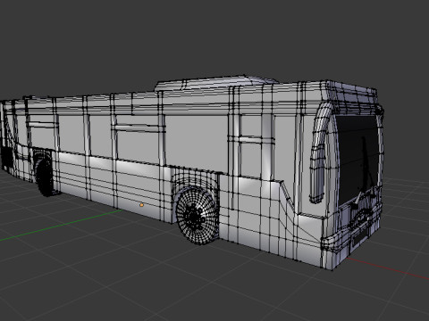 Ônibus BLEND-OBJ-FBX-DAE-GLB Modelo 3D