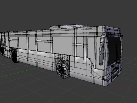 Bus BLEND-OBJ-FBX-DAE-GLB 3D Model