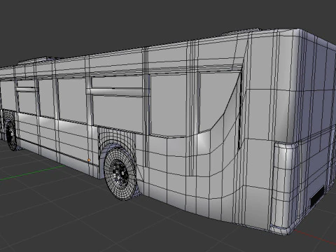 Bus BLEND-OBJ-FBX-DAE-GLB 3D Model