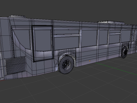 Ônibus BLEND-OBJ-FBX-DAE-GLB Modelo 3D